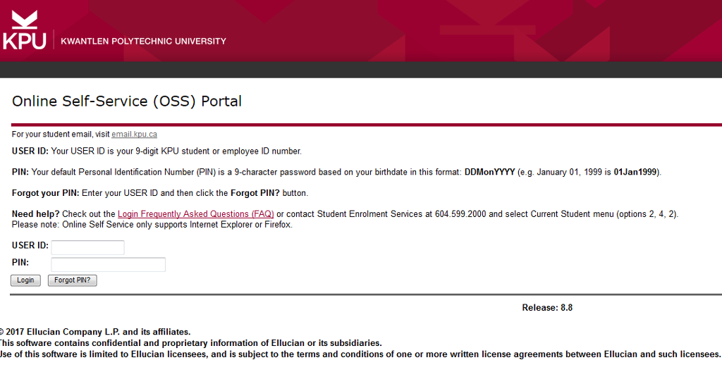 Account Summary and Payment ONE.KPU